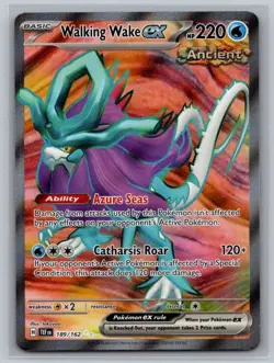 Walking Wake ex 189/162 Ultra Rare Temporal Forces Pokemon Near Mint - Image 1