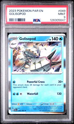 2023 POKEMON PAR EN-PARADOX RIFT #049 GOLISOPOD PSA 9 - Image 1