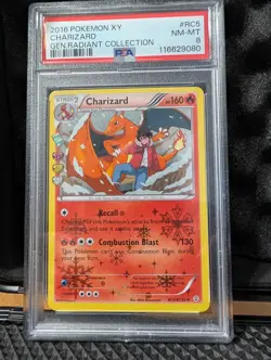 2016 POKEMON XY GENERATIONS RADIANT COLLECTION #RC5 CHARIZARD PSA NM-MT 8 - Image 1