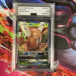 Pokemon Pinsir GX Hidden Fates Ultra Rare Holo 6/68 AGS 10 Basic Card - Image 1