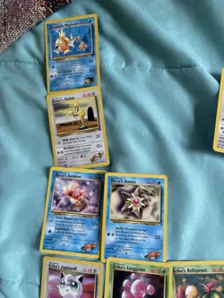 Pokemon Card Lot Gym Heroes Challenge Misty Erika Brock Koga Lt Surge NM LP - Image 2
