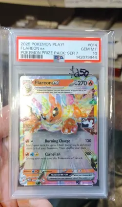 Pokemon PSA 10 Flareon ex 014/131 Prize Pack Series Cards Holo Gem Mint 💎 - Image 1