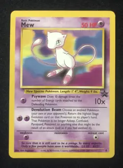 Mew 8 Black Star Promo NM Pokemon Card WOTC - Image 2