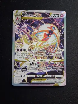 Pokemon Deoxys VSTAR TCG Holo Card Crown Zenith: Galarian Gallery GG46/GG70 - Image 1
