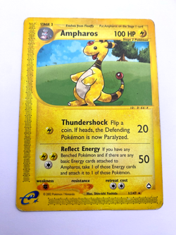 Pokemon Card - Non-Holo Ampharos 1/147 Aquapolis *HP* e-Card Rare - Image 1