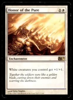 Honor of the Pure LP Light Play Magic 2011 MTG [7102] - Image 1