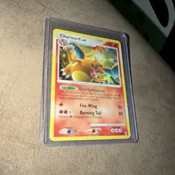 2009 Pokemon Platinum: Arceus Charizard 1/99 Holo Cracked Ice MP/HP - Image 1