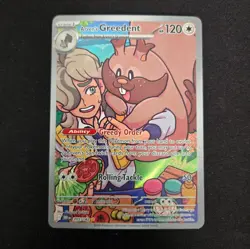 Arven's Greedent 205/182 Illustration Rare Destined Rivals Pokemon Near Mint - Image 1