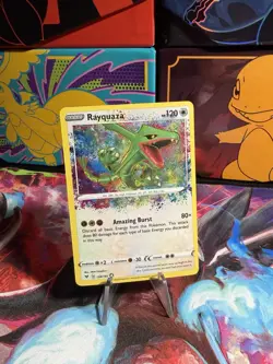 Pokemon TCG Rayquaza Vivid Voltage Holo Card 138/185 - Image 1