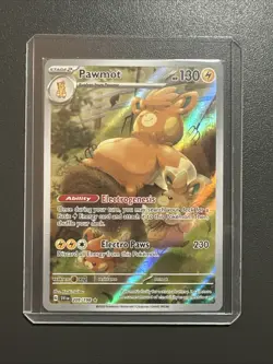Pawmot 209/198 Pokemon Scarlet & Violet Base Set Holo Illustration Rare - Image 1