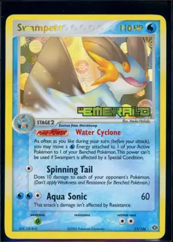 Pokemon EX EMERALD - #11/106 Swampert - Reverse Holo - ENG - Lightly Played - Image 1