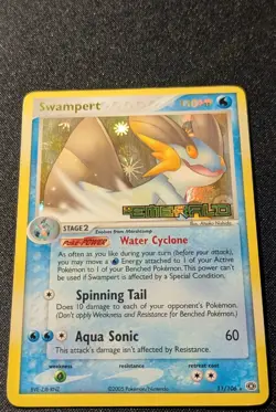 Pokemon EX EMERALD - #11/106 Swampert - Reverse Holo - ENG - Lightly Played - Image 4