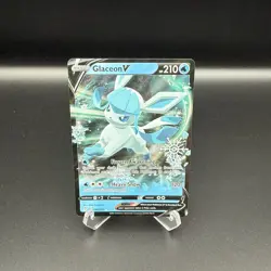 Glaceon V | 040/203 Ultra Rare Snowflake Stamp Holiday Promo Pokemon - Image 1