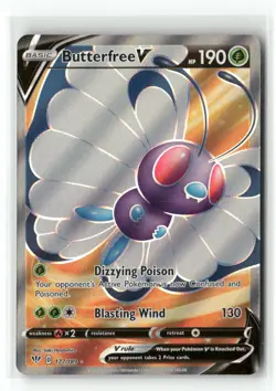 Butterfree V 177/189 Ultra Rare Darkness Ablaze Pokemon Holo Near Mint - Image 1