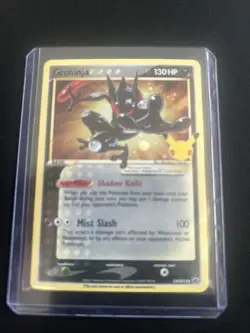 Pokemon TCG Greninja Gold Star SWSH144 - Celebrations Black Star Promo - Image 1