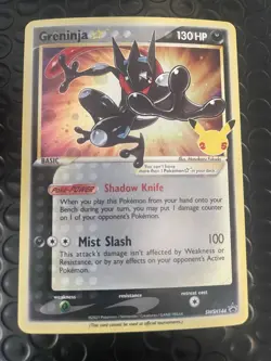 Pokemon Greninja SWSH144 Celebrations Gold Star Promo 25th Anniversary - Image 1