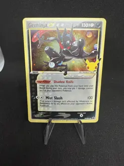 Gold Star Greninja NM Holo SWSH144 Black Star Promos Celebrations Pokemon TCG - Image 1