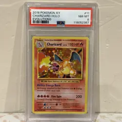 Pokemon XY Evolutions Charizard # 11/108 Holo-PSA 8- Free Shipping - Image 1