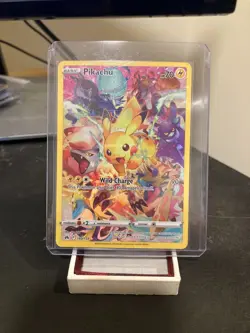 Pokemon Pikachu TCG Full Art Secret Rare Holo Card Crown Zenith 160/159 - Image 1