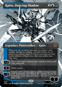 Kaito, Dancing Shadow (Borderless 340) FOIL Phyrexia: All Will Be One PLD - Image 1