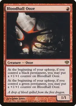1x Bloodhall Ooze LP Eng MTG - Conflux - Image 1