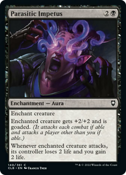 Parasitic Impetus FOIL Commander Legends: Battle for Baldur's Gate NM ABUGames - Image 1