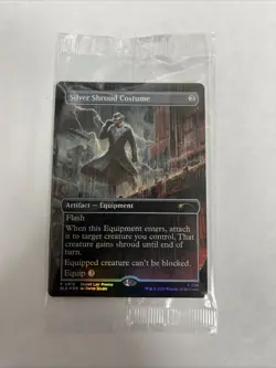 Silver Shroud Costume Borderless Foil Secret Lair MTG LP - Image 1