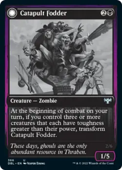 Catapult Fodder / Catapult Captain Grayscale Innistrad Crimson Vow NM - Image 1