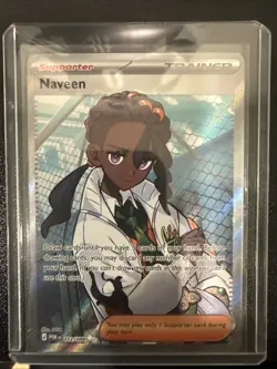 Naveen 112/088 NM Full Art Ultra Rare Trainer Pokemon TCG Perfect Order - Image 1