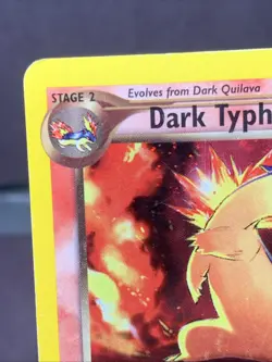 Pokemon TCG Dark Typhlosion 10/105 Neo Destiny Holo Rare WOTC VTG 2000 Swirl - Image 2