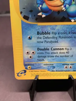 Pokemon TCG Blastoise 36/165 Expedition Base Set Non Holo Rare WOTC VTG 2002 - Image 5