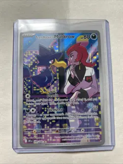 Pokemon TCG Pokemon Team Rocket's Murkrow Murkrow Holo 200 Destined Rivals - Image 1
