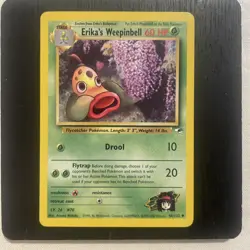 Erika's Weepinbell 48/132 - Gym Heroes Pokemon TCG WOTC - LP - Image 2