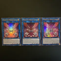 Yugioh Herald of Mirage Lights x3 (DUOV-EN011) Ultra Rare 1st Edition NM/M - Image 1