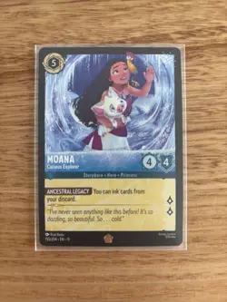 Disney Lorcana TCG Winterspell 155/204 Moana Curious Explorer Legendary NM/M - Image 1