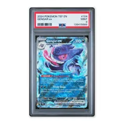 Gengar EX Pokemon Tef EN-Temporal Forces 2024 #104 PSA 9 - Image 1