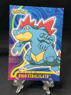 Topps Feraligatr Animation Non-Foil Card #160 Johto League Champions Pokemon - Image 1