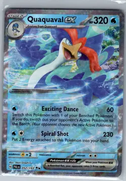 Quaquaval ex 052/193 SV02: Paldea Evolved - Pokemon Card - NM - Image 1