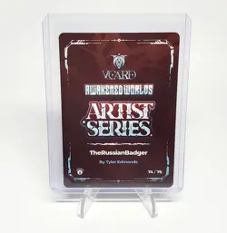 VCard Awakened Worlds First Edition - TheRussianBadger - Box Topper Art Card - Image 2
