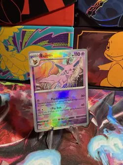 Pokemon TCG Espeon Reverse Holo Pokeball Prismatic Evolutions Card 033/131 NM - Image 1