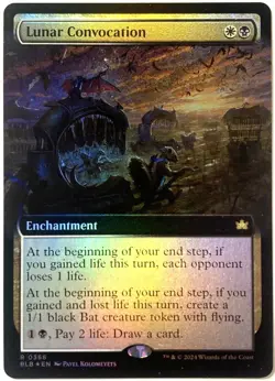 MTG Lunar Convocation FOIL Extended Art Bloomburrow NM - Image 1