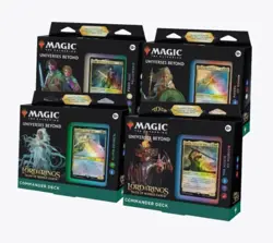 Set of all 4 Sealed Commander Decks Lord of the Rings Tales Middle Earth LTR MTG - Image 2