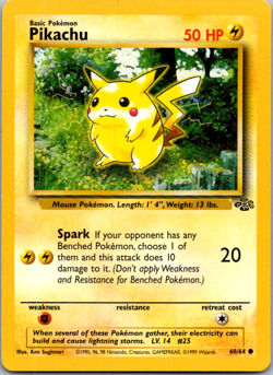 Pokemon Jungle "Pikachu" 60/64 / Common / Lightly Played - Image 1