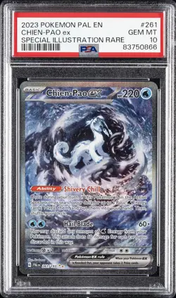 2023 POKEMON PAL EN-PALDEA EVOLVED SPECIAL ILLUSTRATION RARE CHIEN-PAO EX PSA 10 - Image 1
