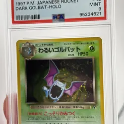 Pokemon Dark Golbat 042 42 Japanese Team Rocket Holo #42 1997 - SWIRL - PSA 9 - Image 3