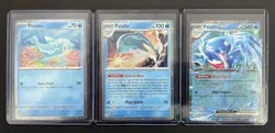 Palafin + Finizen + Palafin Ex SVP126 Pokemon TCG Cosmo Holo Set of 3 - Image 1
