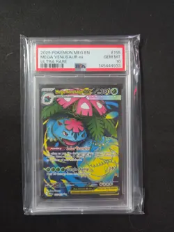 Pokemon 2025 Mega Venusaur ex Mega Evolution #155 PSA 10 - Image 1