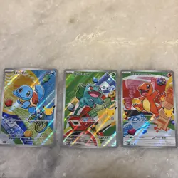 POKEMON MEGA EVOLUTION PROMOS 037, 038, 039 BULBASAUR, CHARMANDER, SQUIRTLE - Image 1