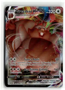 2021 Pokemon - Sword & Shield Fusion Strike Greedent VMAX #218/264 - Image 1