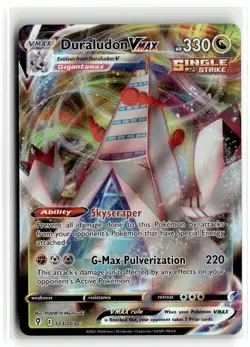 2021 Pokemon - Sword & Shield Evolving Skies Duraludon VMAX #123/203 - Image 1